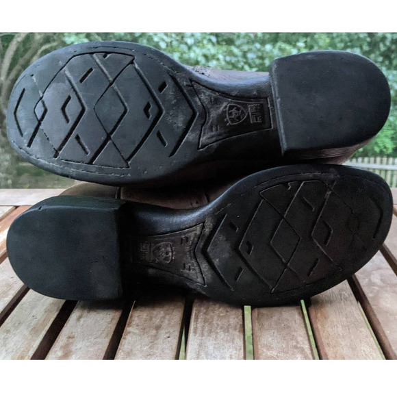 ARIAT Heritage Stockman Western Boot Leather Cowboy Boots Size 9.5D 10002247 - Picture 8 of 11